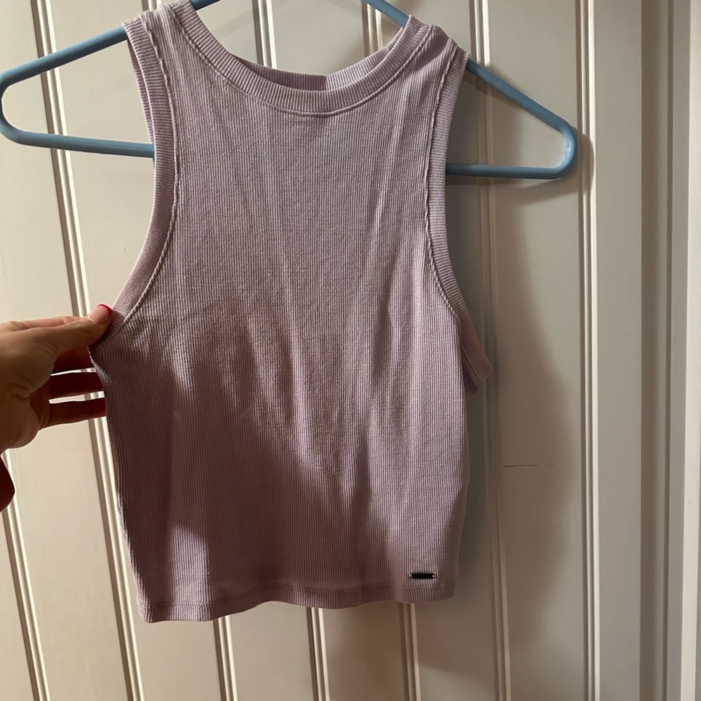 Hollister Cropped Lavender Tank